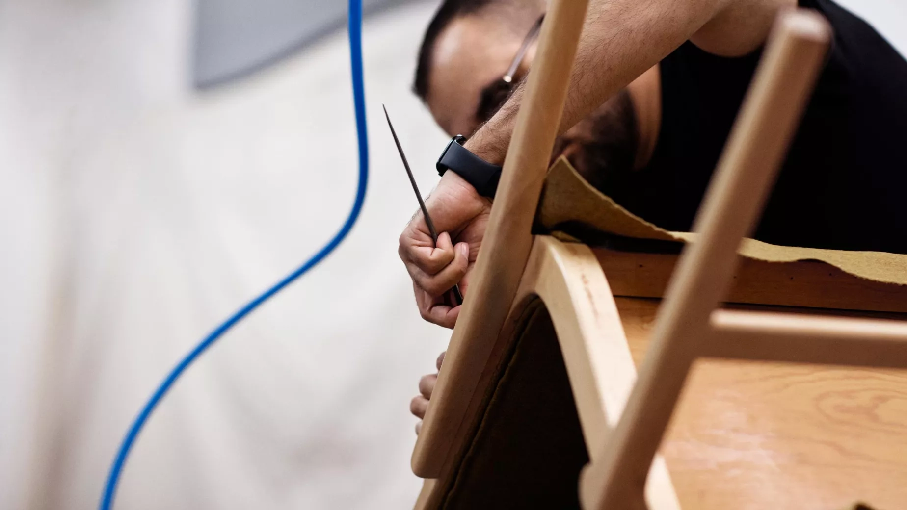 Återbrukade kontorsmöbler på Soeco by Yllw